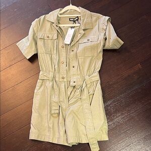 DKNY Olive Button-Up romper
